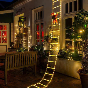 Escada Decorativa de LED de Natal Loja da Dryka Lâmpada Amarela 1m 