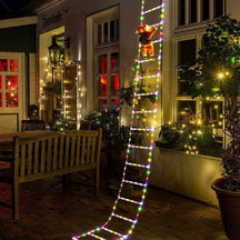 Escada Decorativa de LED de Natal Loja da Dryka Lâmpadas Coloridas 1m 