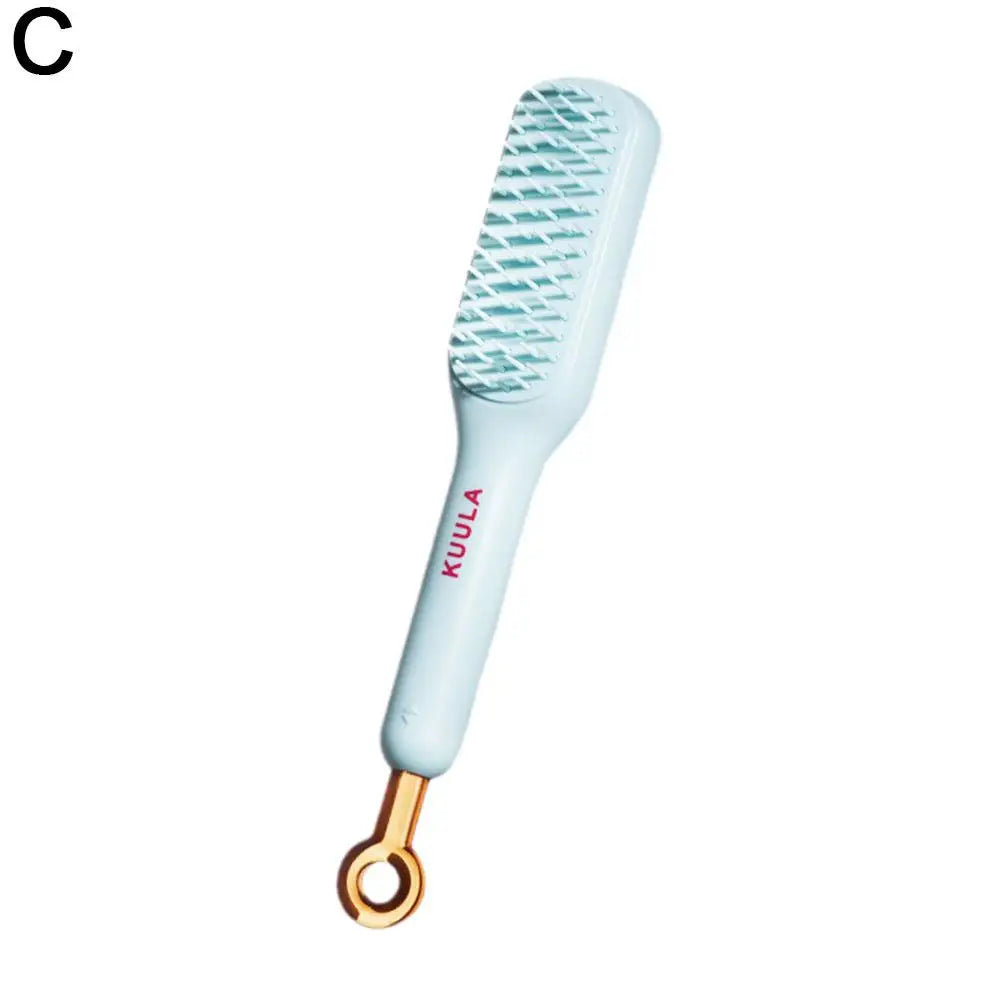 Escova de Cabelo Autolimpante Antiestática - Slim Hair Loja da Dryka Blue CN 