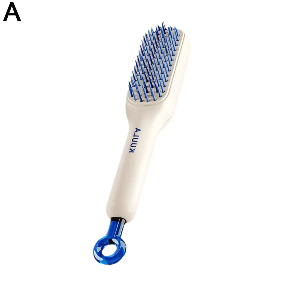 Escova de Cabelo Autolimpante Antiestática - Slim Hair Loja da Dryka WHITE CN 