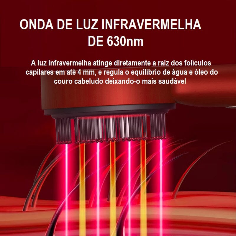 Escova de Cabelo Massageador -Hair Strong beleza 001 Loja da Dryka 