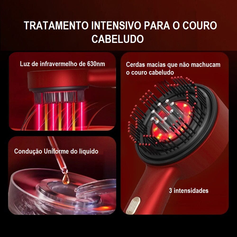 Escova de Cabelo Massageador -Hair Strong beleza 001 Loja da Dryka 