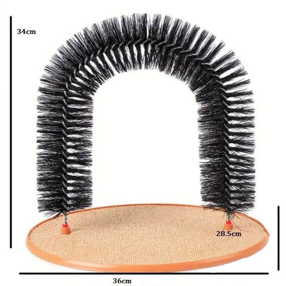 Escova Massageadora e Removedora de Pelos 2 em 1 - Miau Touch petshop - arco para gatos Loja da Dryka 