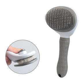 Escova Para Pets - Remove os Pelos com Facilidade Pet shop 007 lojadadryka Cinza 