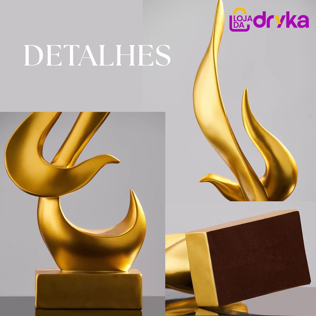Escultura Decorativas de Pássaro - Flame escultura passaros flame Loja da Dryka 