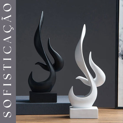 Escultura Decorativas de Pássaro - Flame escultura passaros flame Loja da Dryka 