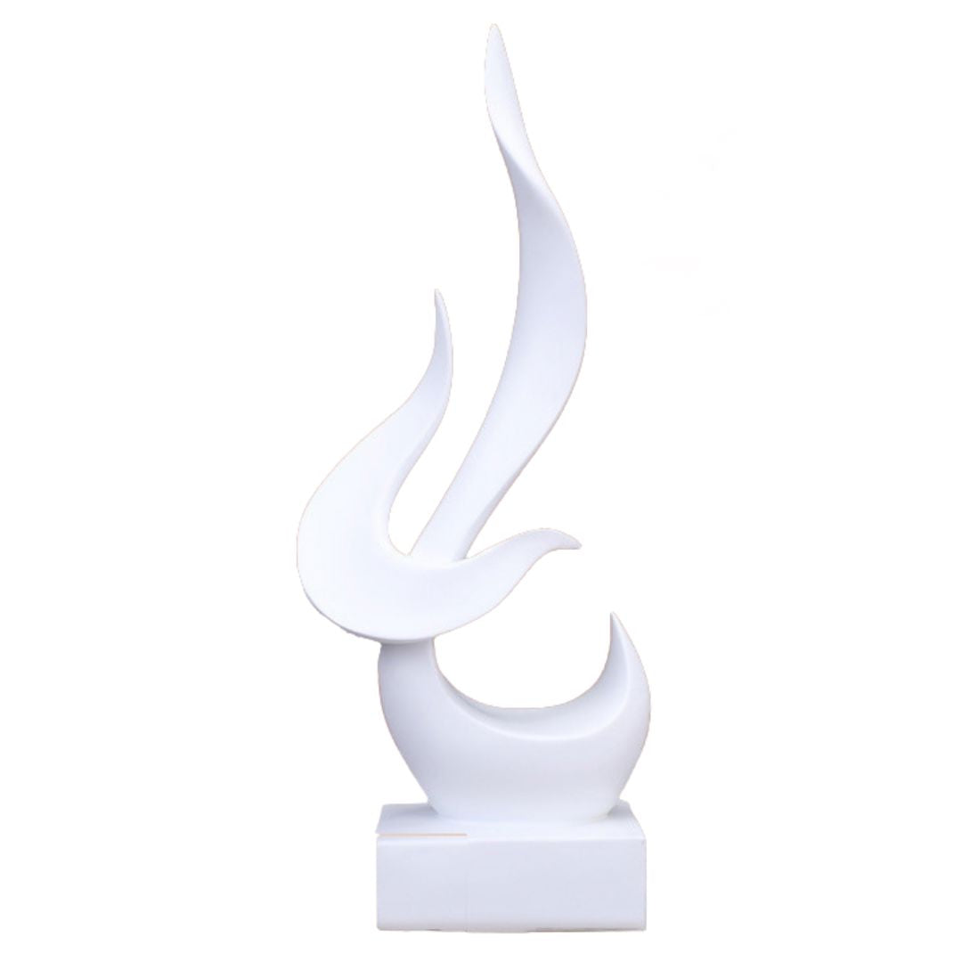 Escultura Decorativas de Pássaro - Flame escultura passaros flame Loja da Dryka Branca 