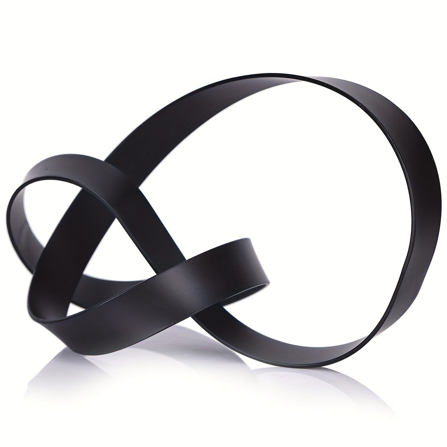 Escultura Moderna Abstrata em Metal -Nó Infinity Loja da Dryka Preto 