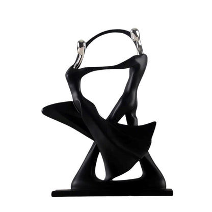 Estátua Decorativa - Nórdica Dançante decoracao 010 Loja da Dryka Dança Latina Prata 