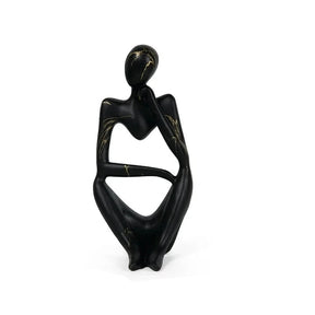 Estátua Decorativa - O Pensador decoração 008 Loja da Dryka G Preto D 