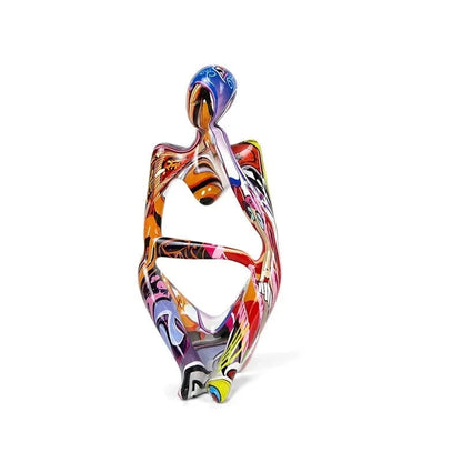 Estátua Decorativa - O Pensador decoração 008 Loja da Dryka P Colorida D 