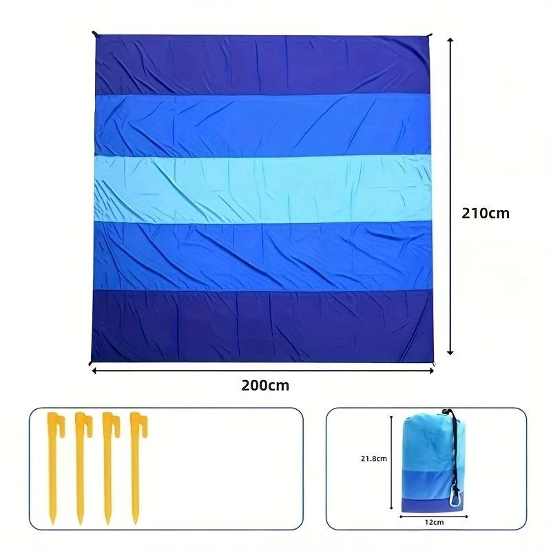 Esteira de Praia Impermeável - Breeze Mat acessorio - esteira azul Loja da Dryka Azul - 210cm x 200cm 