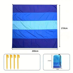 Esteira de Praia Impermeável - Breeze Mat acessorio - esteira azul Loja da Dryka Azul - 210cm x 200cm 