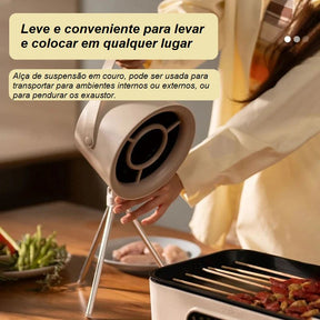 Exaustor Portátil de Mesa - Camping Cook casa 025 - exaustor Loja da Dryka 