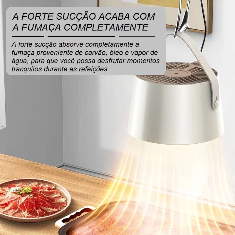 Exaustor Portátil de Mesa - Camping Cook casa 025 - exaustor Loja da Dryka 