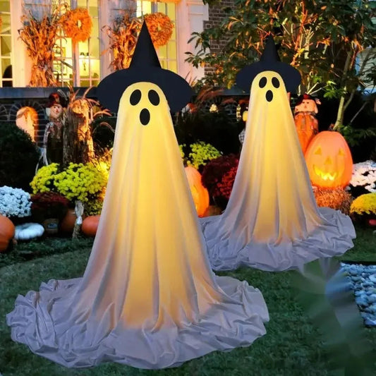 Fantasmas Brilhantes de Halloween -White Ghost 👻👻👻👻 Loja da Dryka 