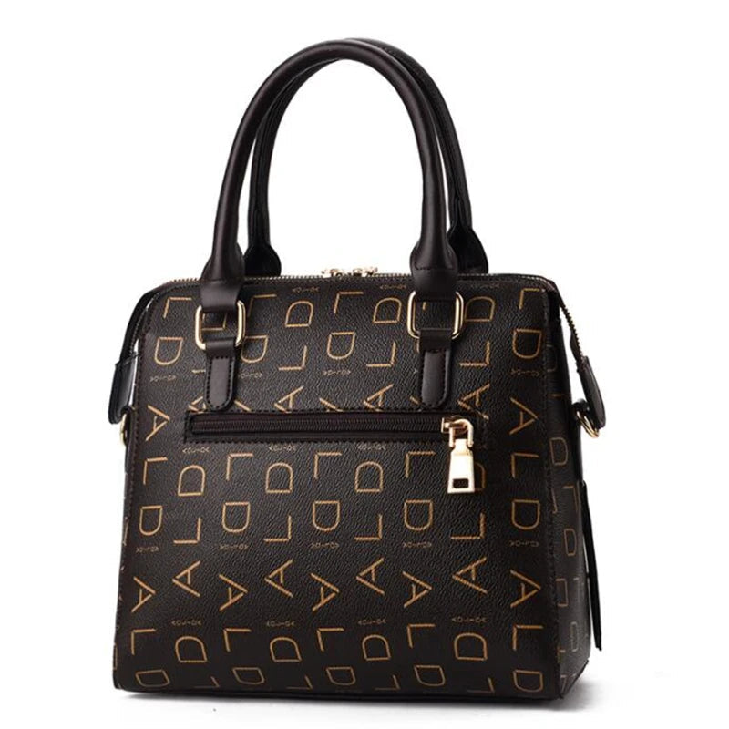Fashion English Letter Handbag Women PU Leather Tassel Top-handle Bag Luxury Shoulder Bag Large Capacity Lady Tote Design Purse Loja da Dryka 