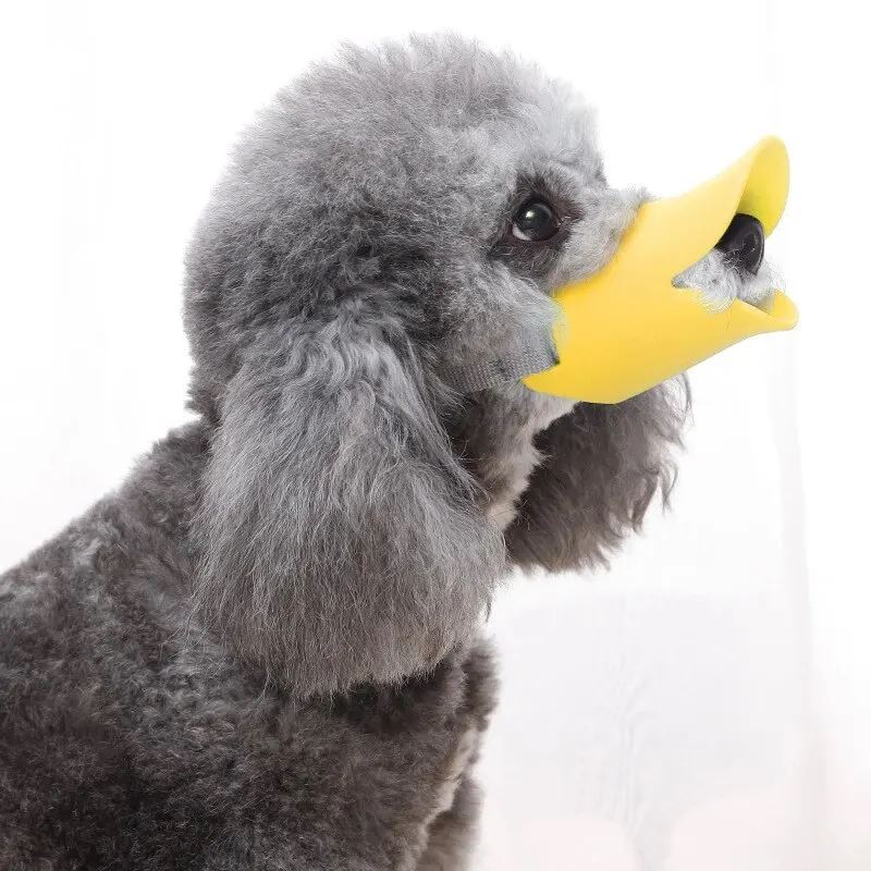 Focinheira de Silicone Ajustável - Bico de Pato pet shop 012 Loja da Dryka 