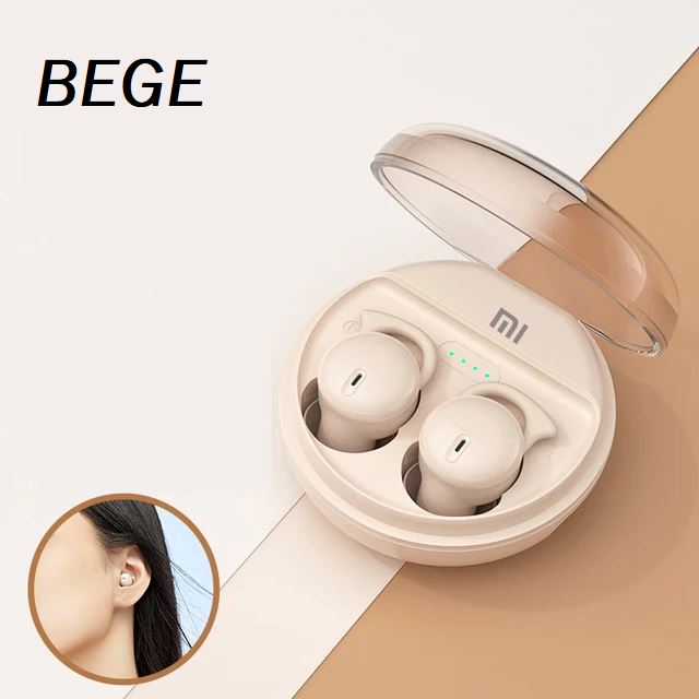 Fone de Ouvido Bluetooth Xaiomi-Q26 fone de ouvido 002 Loja da Dryka Bege 
