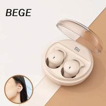 Fone de Ouvido Bluetooth Xaiomi-Q26 fone de ouvido 002 Loja da Dryka Bege 