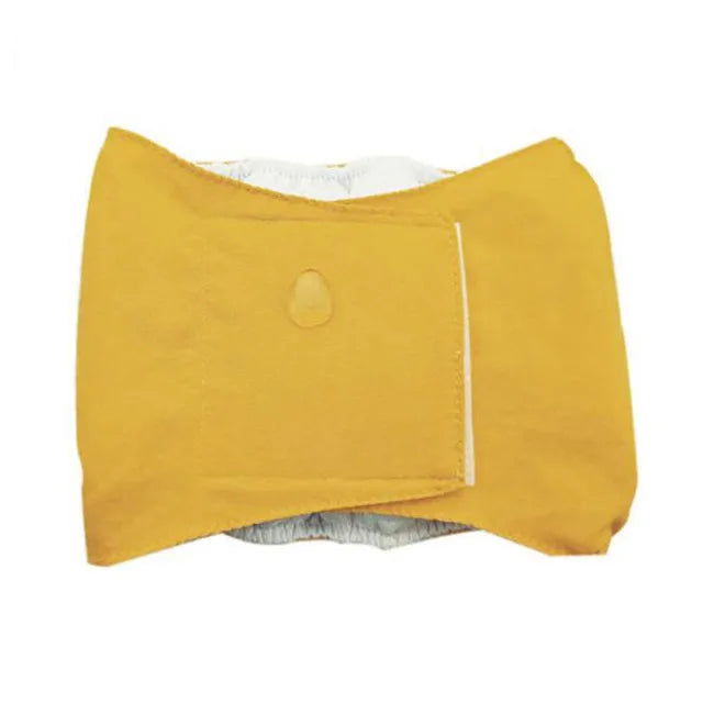 Fralda Reutilizável para Pets - Macho pet shop 016 Loja da Dryka Amarelo XP 
