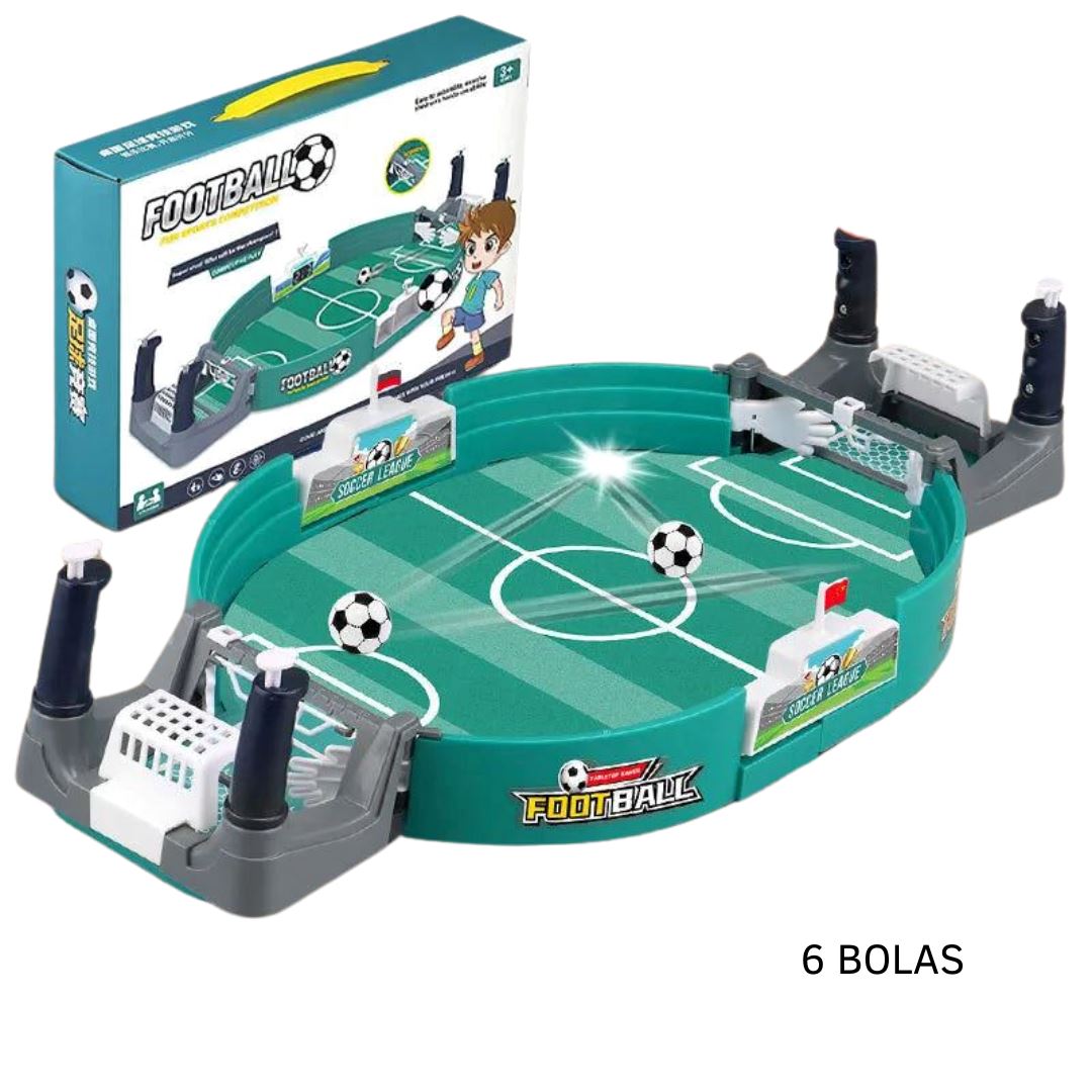 Futebol de Mesa Soccer Table Brinquedo 034 Loja da Dryka Médio - 6 Bolas 