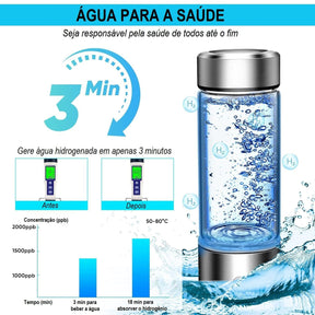 Garrafa D'água Hidrogenada Antioxidante - HydroPure Loja da Dryka 