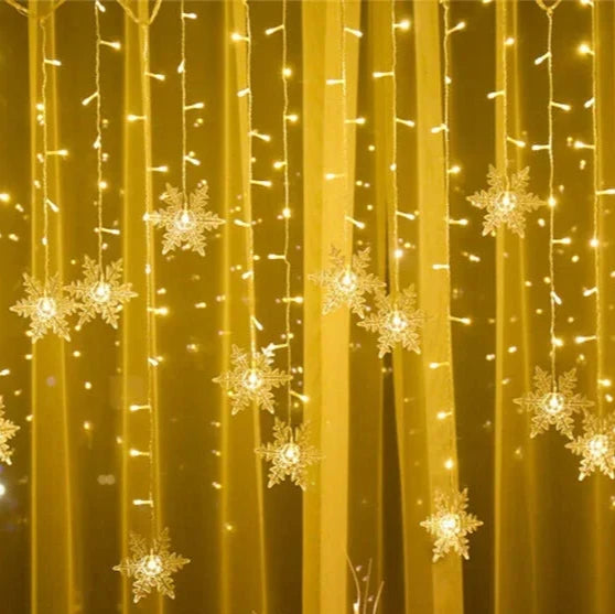 Guirlanda de LED Natal 004 Loja da Dryka Amarela Brasil 220V 