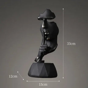 High Quality Resin Thinker Sculpture Miniature Model Figurines Art Crafts Ornaments Home Decoration Accessories Gift European Loja da Dryka 1-3 