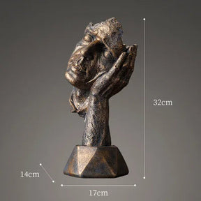 High Quality Resin Thinker Sculpture Miniature Model Figurines Art Crafts Ornaments Home Decoration Accessories Gift European Loja da Dryka 2-1 