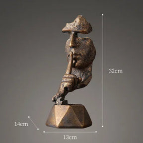 High Quality Resin Thinker Sculpture Miniature Model Figurines Art Crafts Ornaments Home Decoration Accessories Gift European Loja da Dryka 2-3 