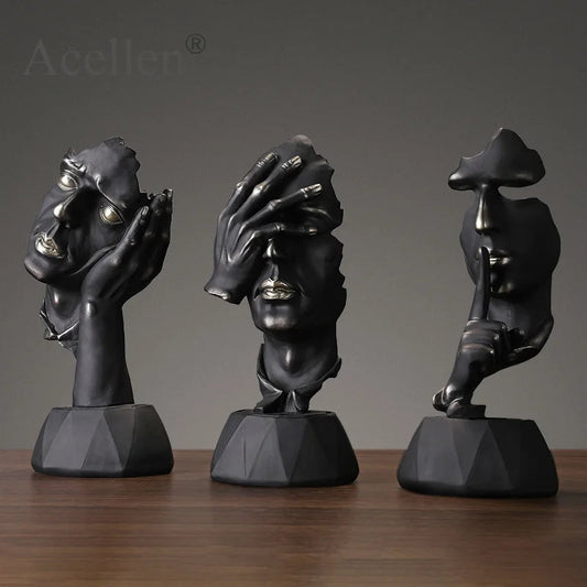 High Quality Resin Thinker Sculpture Miniature Model Figurines Art Crafts Ornaments Home Decoration Accessories Gift European Loja da Dryka 