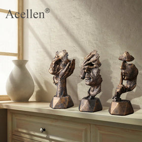 High Quality Resin Thinker Sculpture Miniature Model Figurines Art Crafts Ornaments Home Decoration Accessories Gift European Loja da Dryka 