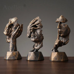 High Quality Resin Thinker Sculpture Miniature Model Figurines Art Crafts Ornaments Home Decoration Accessories Gift European Loja da Dryka 