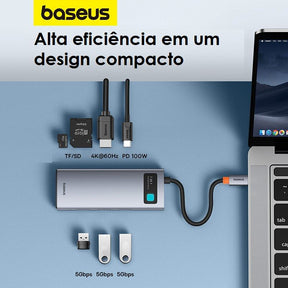 Hub Baseus 7 em 1 eletronicos 020 Loja da Dryka 