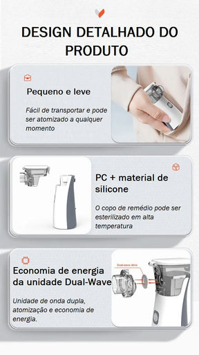 Inalador e Nebulizador Portátil bebe 005 lojadadryka 