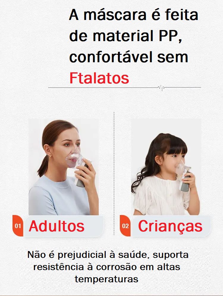 Inalador e Nebulizador Portátil bebe 005 lojadadryka 