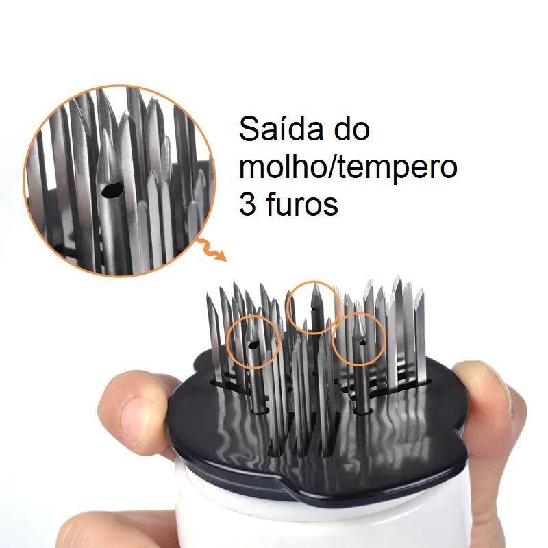Injetor de Temperos e Amaciantes de Carne Multifuncional amaciador de carne 001 Loja da Dryka 
