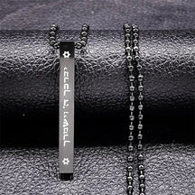 Jewish Hexagram Israel Amulet Necklace for Women Men Stainless Steel Star of David Magen Mezuzah Bead Chain Jewelry NXHA194S02 Loja da Dryka A 60cm BE BK 