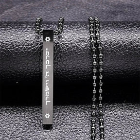 Jewish Hexagram Israel Amulet Necklace for Women Men Stainless Steel Star of David Magen Mezuzah Bead Chain Jewelry NXHA194S02 Loja da Dryka A 60cm BE BK 