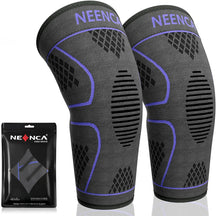 Joelheira Unissex de Compressão NEENCA esporte 017 Loja da Dryka Azul G 