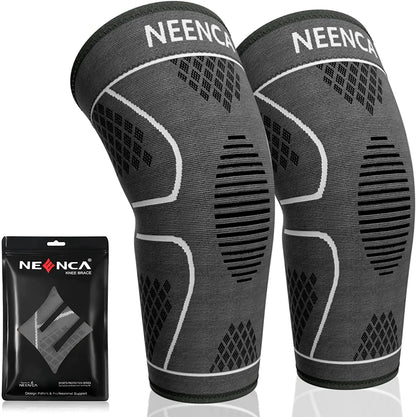 Joelheira Unissex de Compressão NEENCA esporte 017 Loja da Dryka Branca XXG 