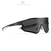 KDEAM Durable TR90 Men's Sports Sunglasses Polarized Scratch-resistant 1.1mm Thickness Lens Coating Sun Glasses Man KD0801 Loja da Dryka C1 