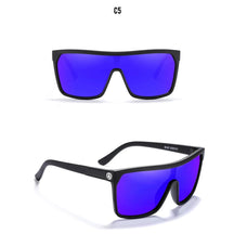 KDEAM One-piece Shape Men Sunglasses Polarized Elastic Paint Surface Sun Glasses Women Suitable Long-lasting Goggles Cat.3 Loja da Dryka C5 mirror blue 