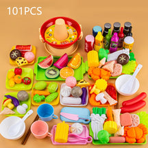 Kit Frutas e Legumes - Master Chef brinquedo 012 Loja da Dryka J 101PCS 