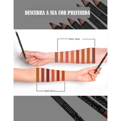 Lápis Delineador Labial - Mouth Pretty (14 cores disponíveis) Beleza 025 lojadadryka 
