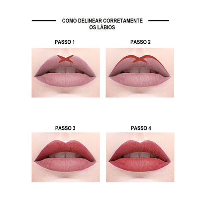 Lápis Delineador Labial - Mouth Pretty (14 cores disponíveis) Beleza 025 lojadadryka 