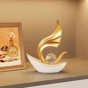 Light Luxury Style Wind And Water Sailboat Tv Cabinet Wine Cooler Decorative Ornaments Office High-Grade Crafts Loja da Dryka 