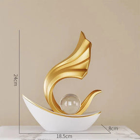 Light Luxury Style Wind And Water Sailboat Tv Cabinet Wine Cooler Decorative Ornaments Office High-Grade Crafts Loja da Dryka Style D 