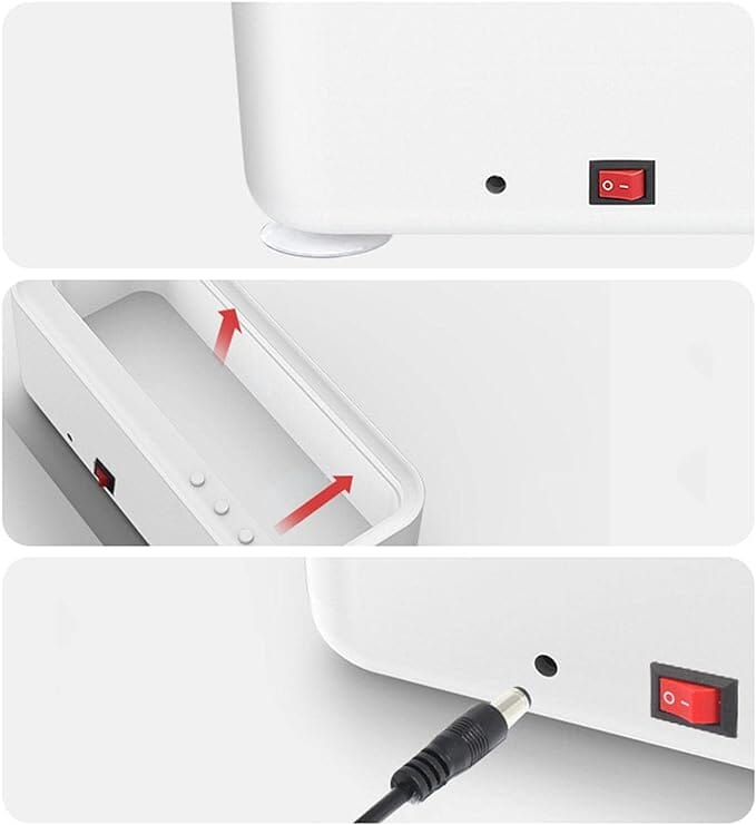 Limpador Ultrassônico Multifuncional para Óculos, Relógio e Jóias limpador 001 lojadadryka 